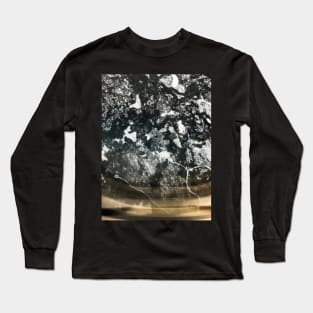 Airplane Overhead Shot of Scandinavian Winter Forest Landscape Long Sleeve T-Shirt